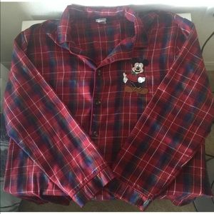 Disney Men Mickey Mouse‎ Embroidered Pajama Top
